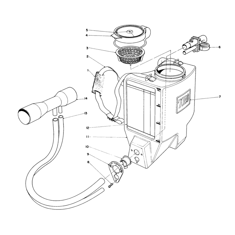 Broadcast Spreader Attachment Model No. 51525 (optional)