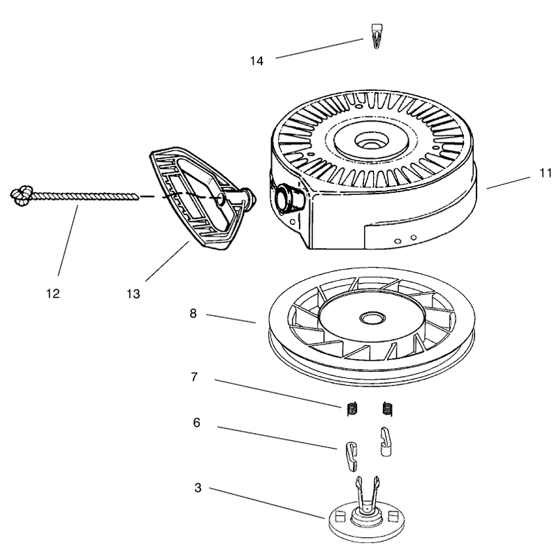 RECOIL STARTER NO. 590742