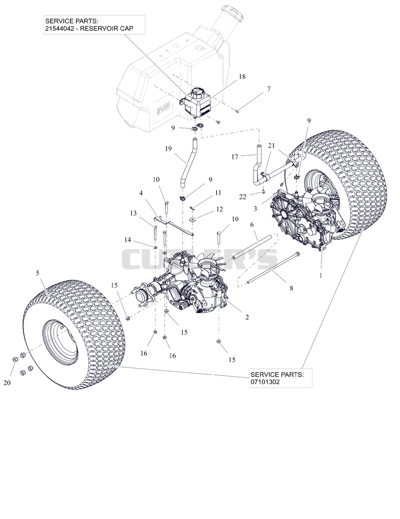 Rear Tires and Transaxles
