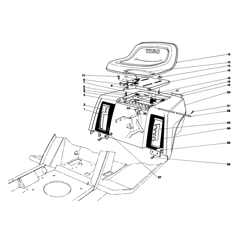 Rear Body & Seat Assembly