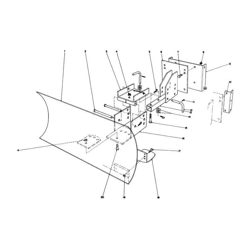 Grader Blade Assembly Model 59099 (optional)