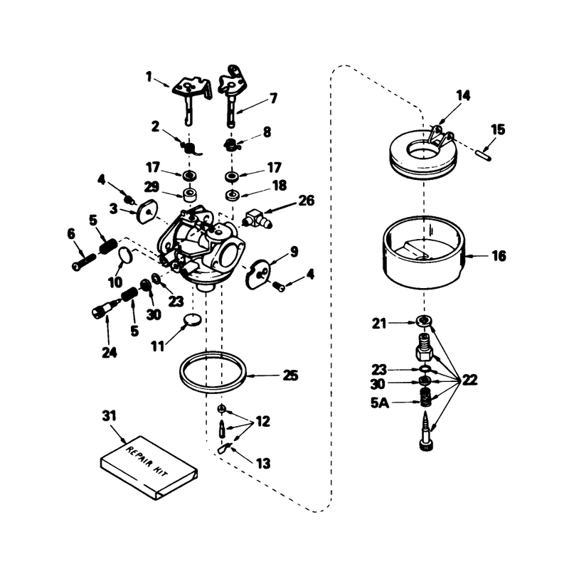 Carburetor No. 632238 (models 56123 & 56127)