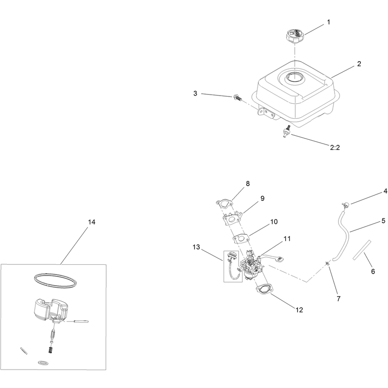 Fuel System and Carburetor Assembly