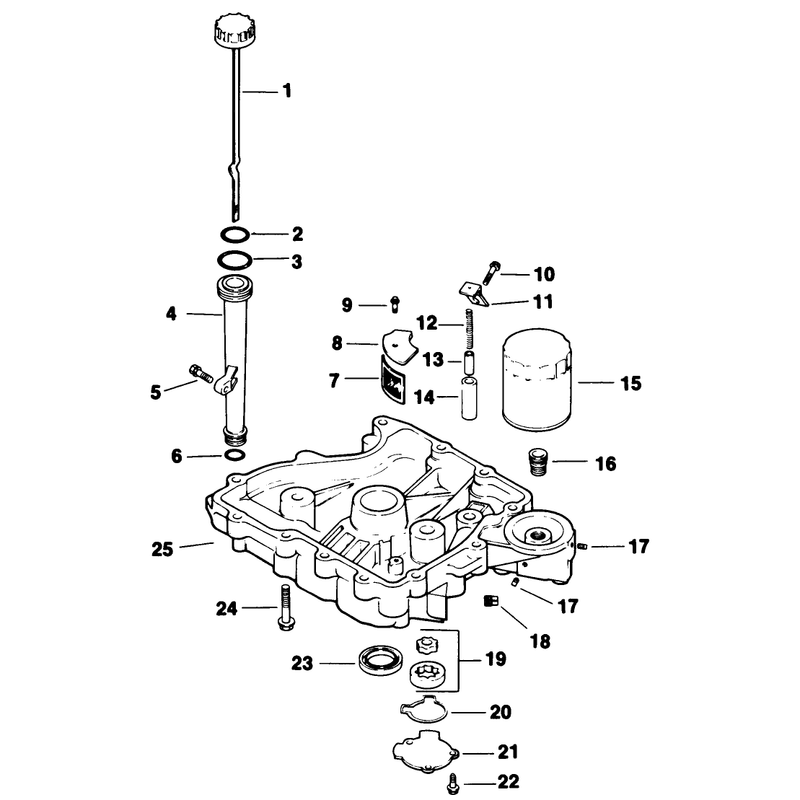 Oil Panlubrication Kohler Engine Model No Cv14 T 1412