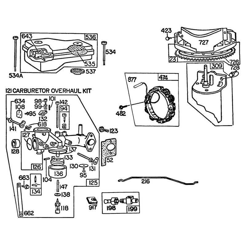 Briggs & Stratton Model 252707-0230-01
