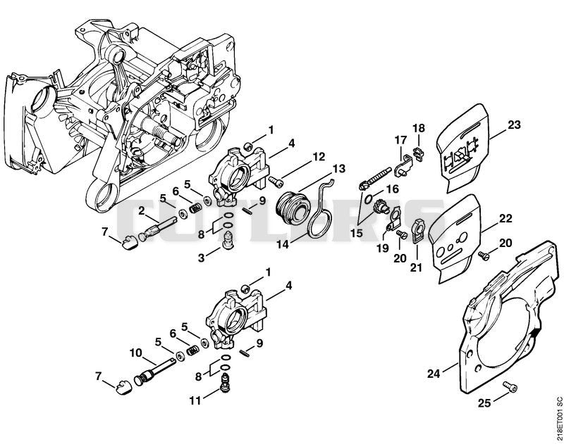 Oil pump, Chain tensioner kit