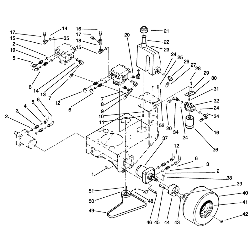 Wheel Assembly and Hydraulic Components