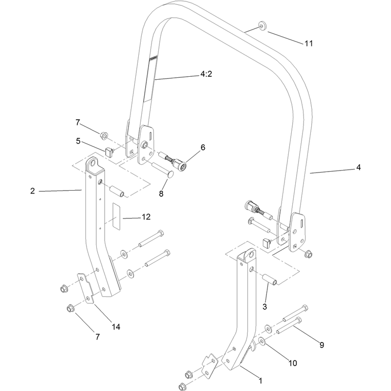 Roll-Over Protection System Assembly No. 116-0231
