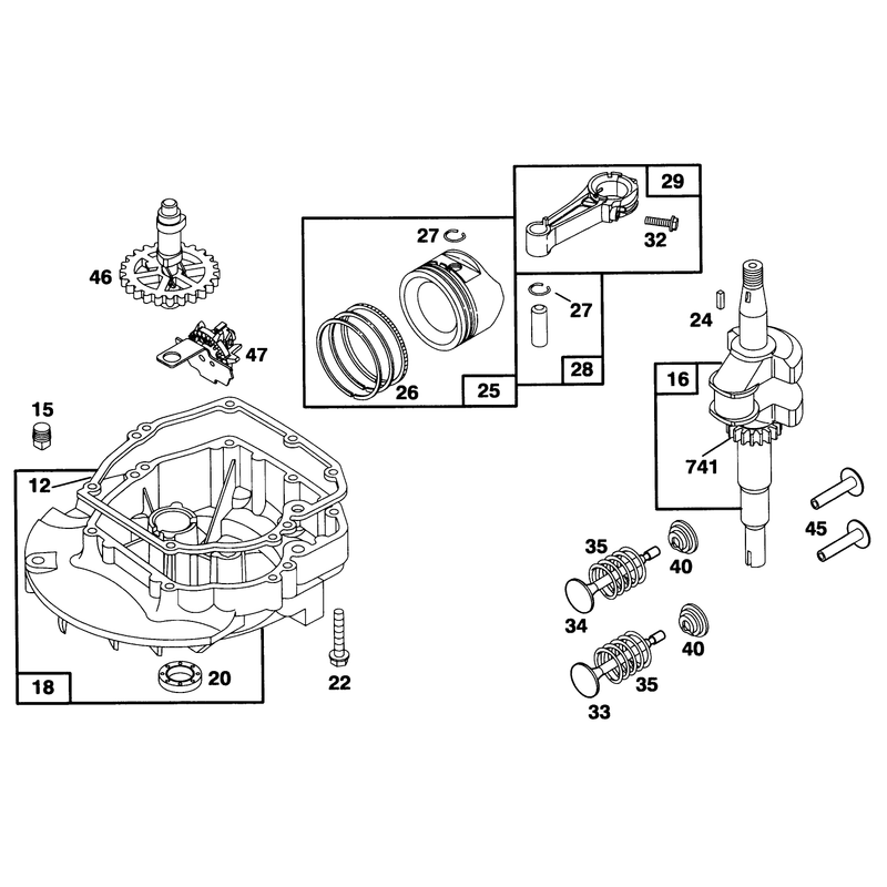 Engine Briggs and Stratton Model 12e802-0620-01