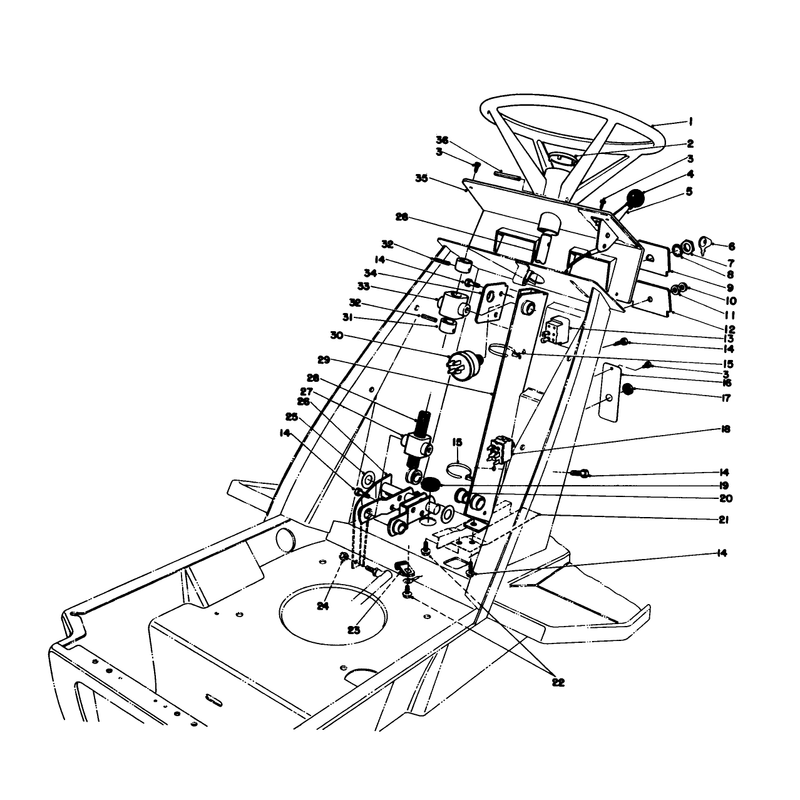 Steering Wheel & Dash Assembly