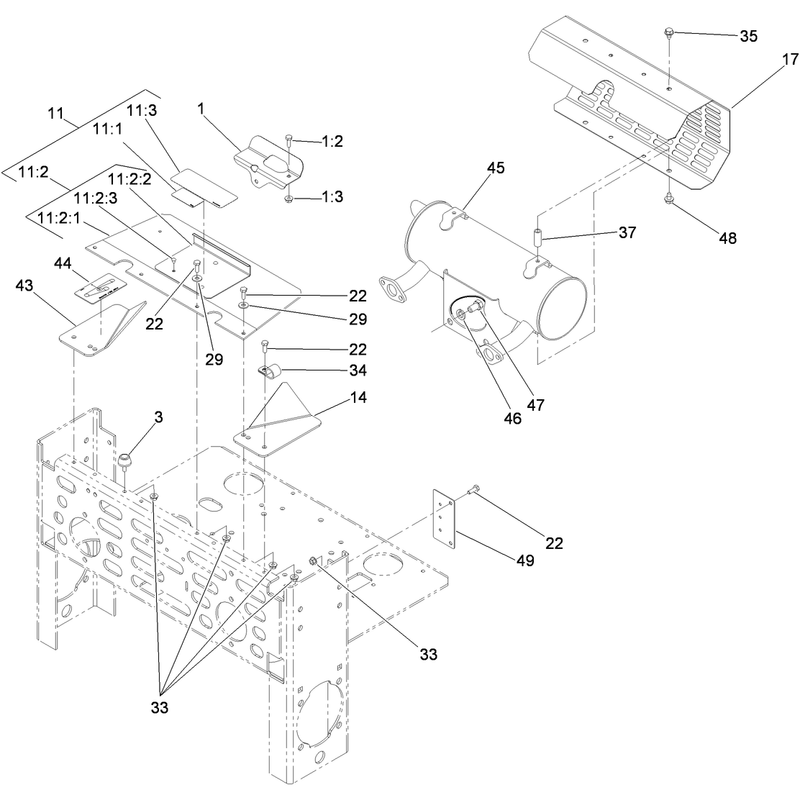 Muffler and Guard Assembly