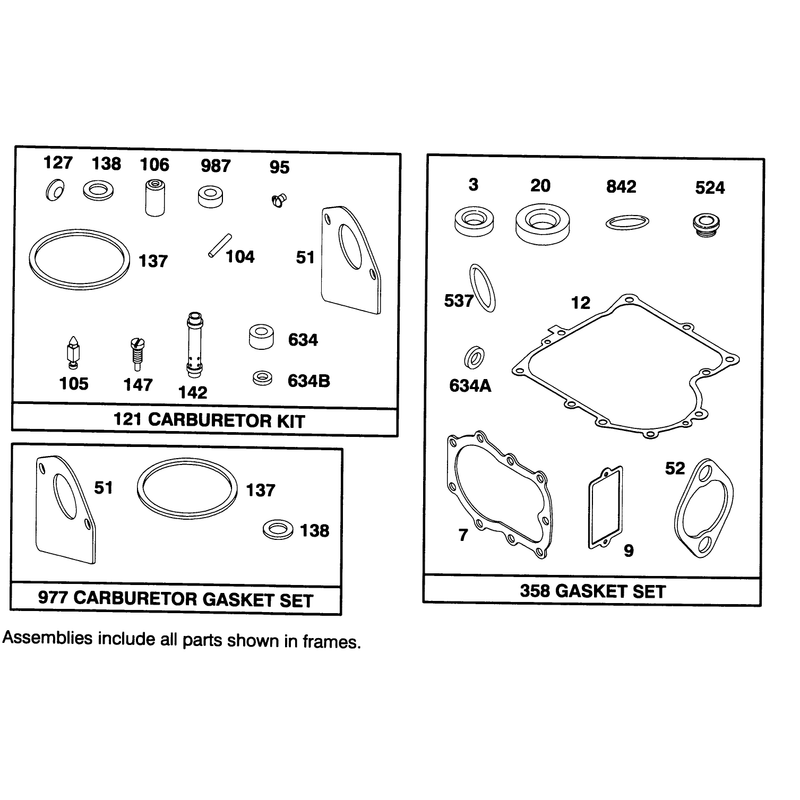 Engine Briggs and Stratton Model 282707-0119-O1
