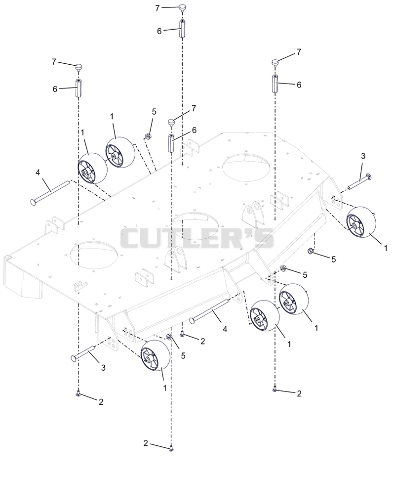 Anti- Scalp Wheels - 52" and 60" - SD