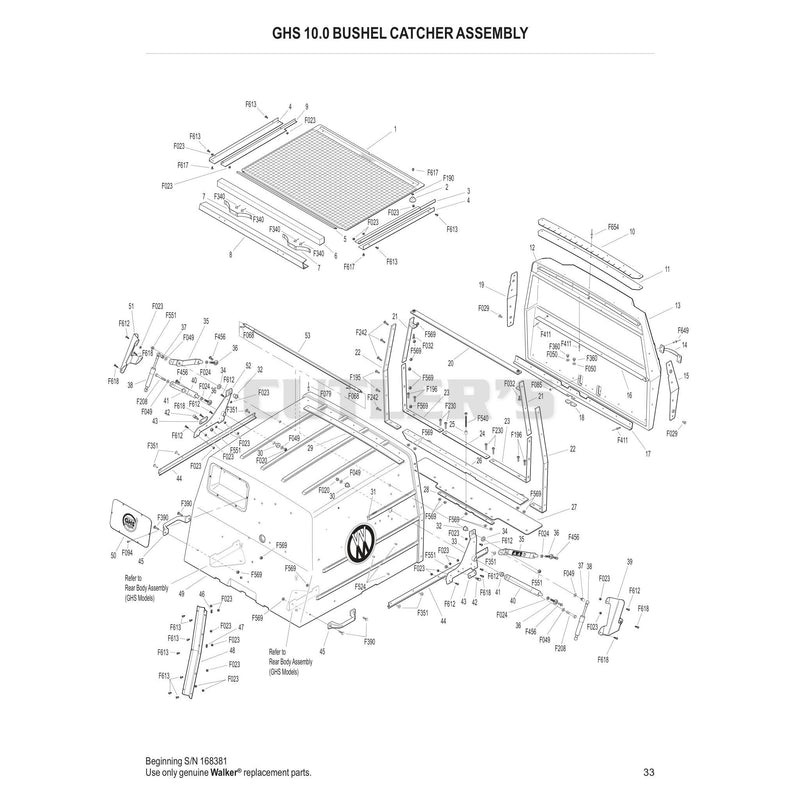 GHS 10.0 Bushel Catcher Assembly