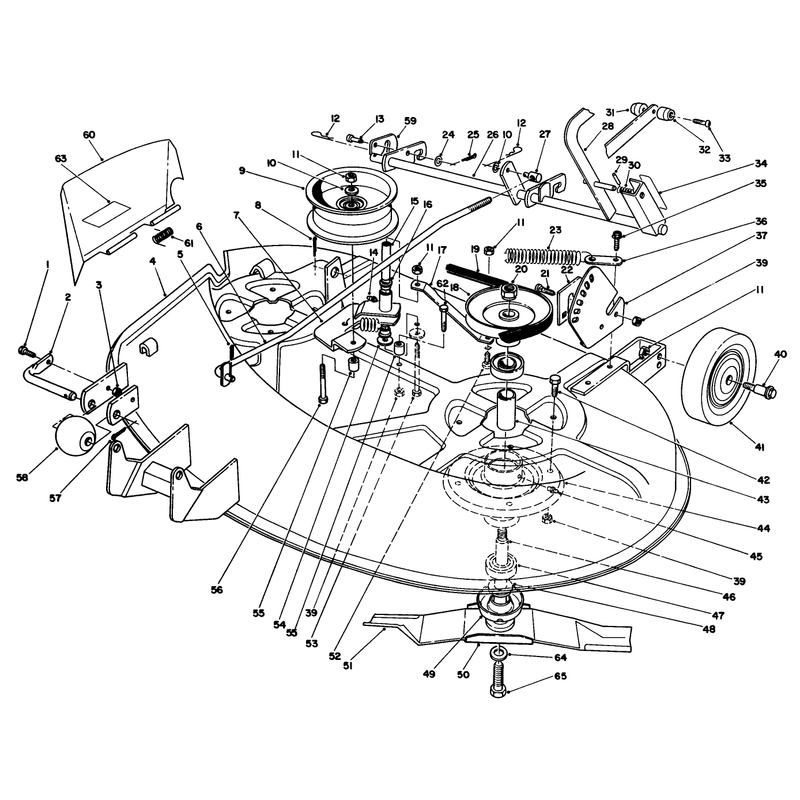 Spindle & Height Of Cut Assembly