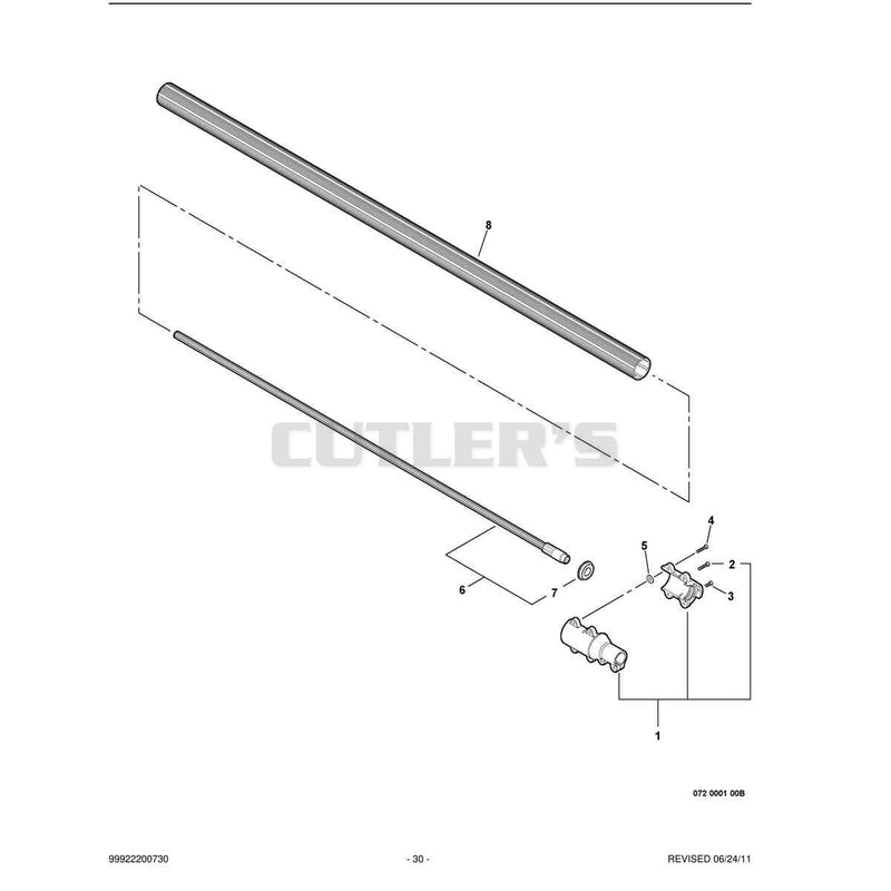 Main Pipe -- Lower S/N: E08411004207 - E08411011650