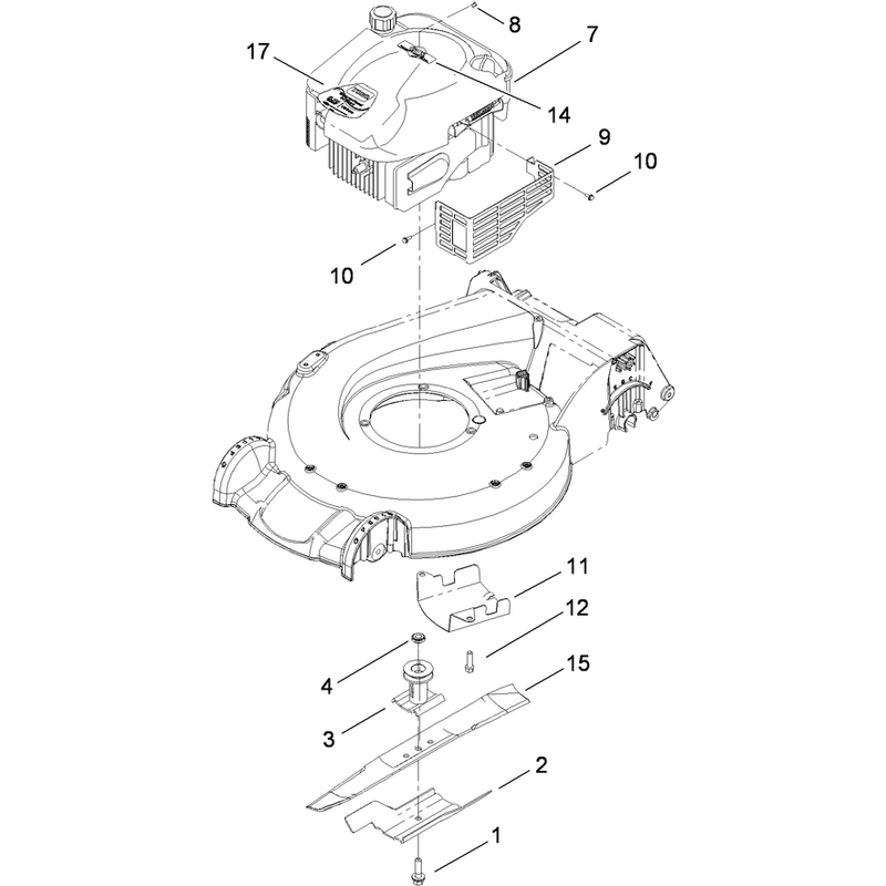 Engine and Blade Assembly