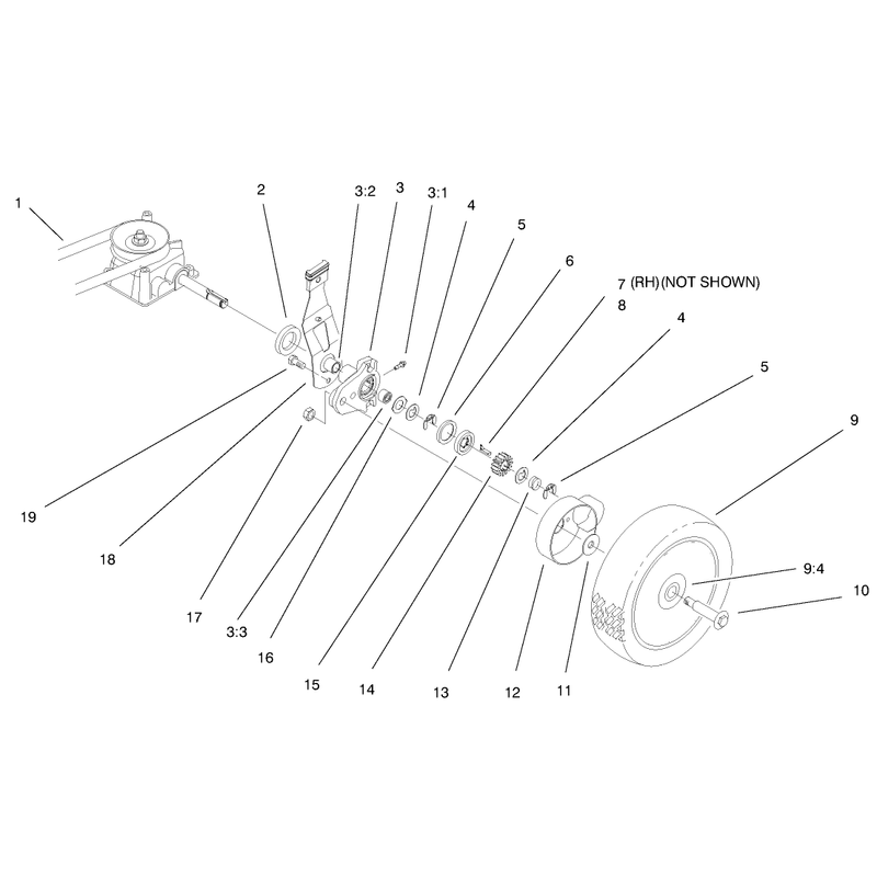 Gear Case and Wheel Assembly