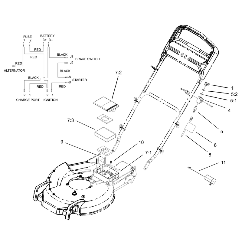 Battery and Switch Assembly