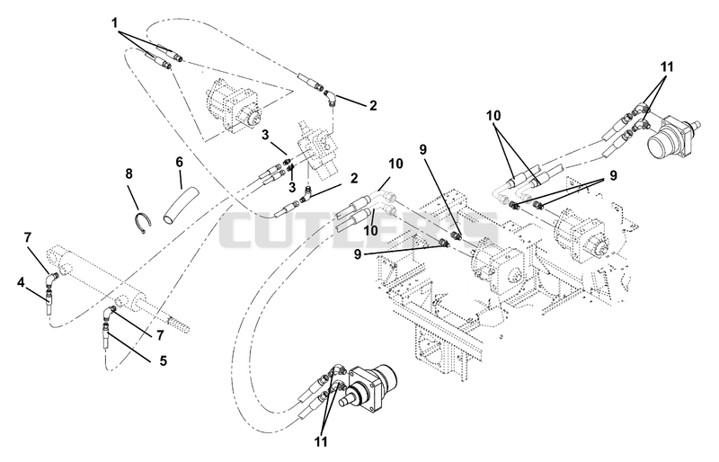 Deck Lift And Motor To Pump Circuits
