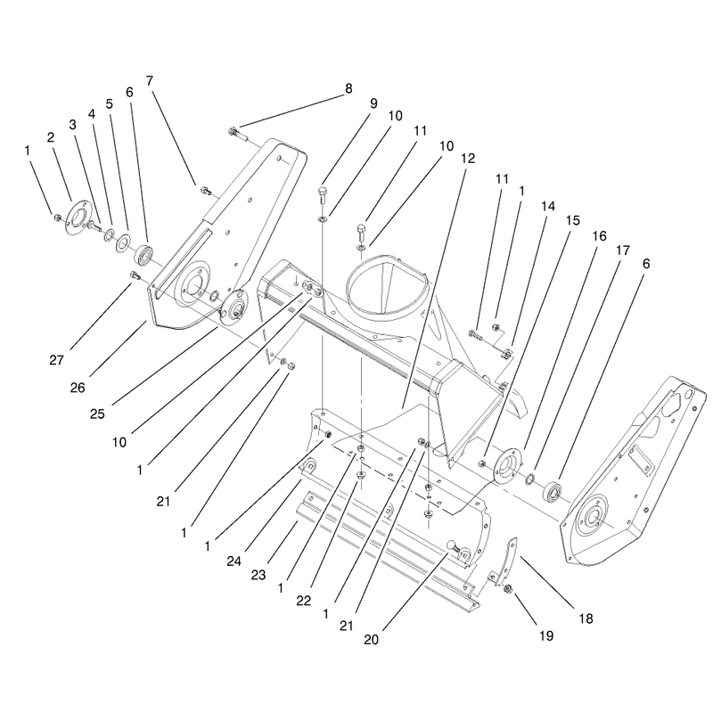 Housingand Side Plate Assembly