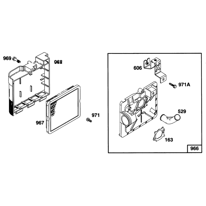 Engine Briggs and Stratton Model 128802-0615-01