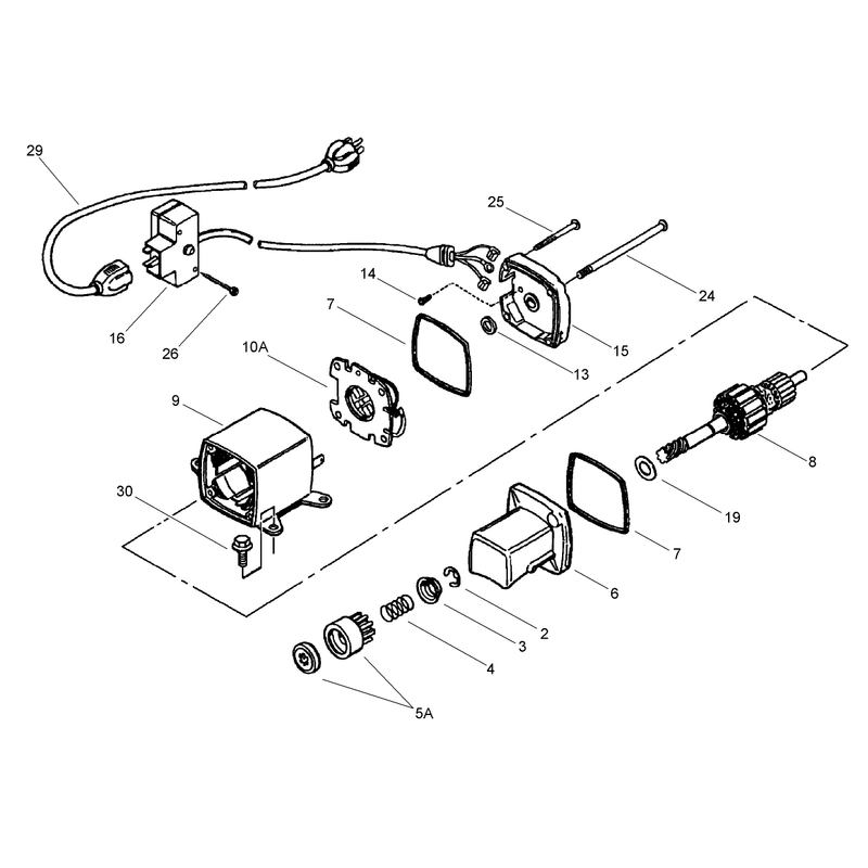 Electric Starter No. 33290E  Tecumseh LH195SA - 67435V