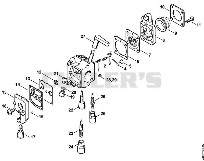 Carburetor C1Q-S225, -S218, -S196, -S197, -S105, -S111, -S115, -S116