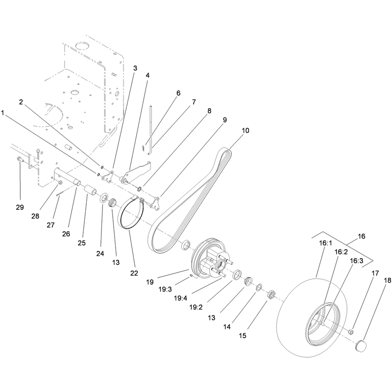 Wheel Drive and Brake Assembly