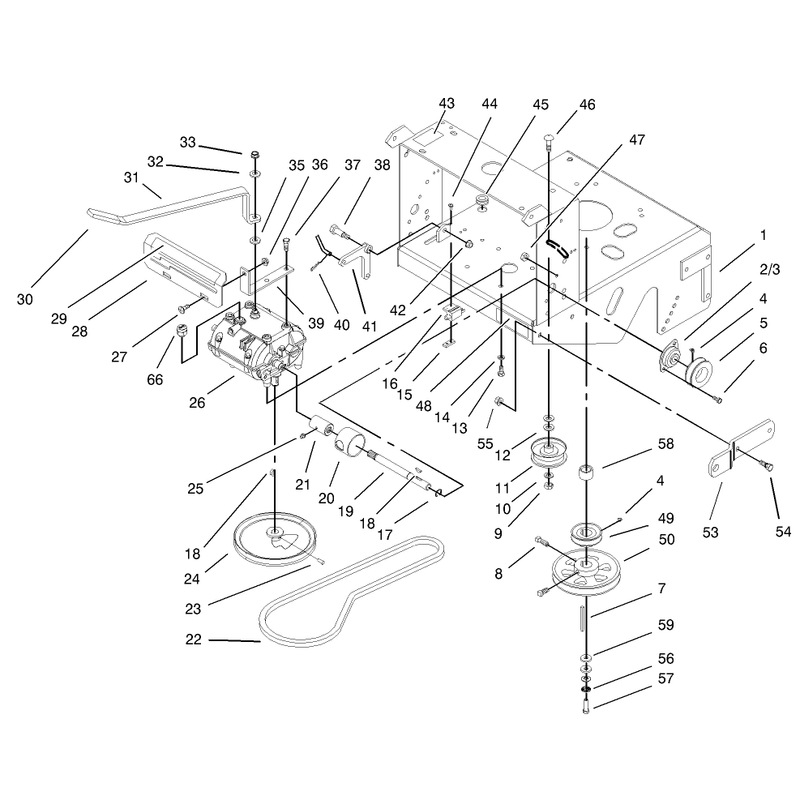 Transmission and Drive Pulley Assembly