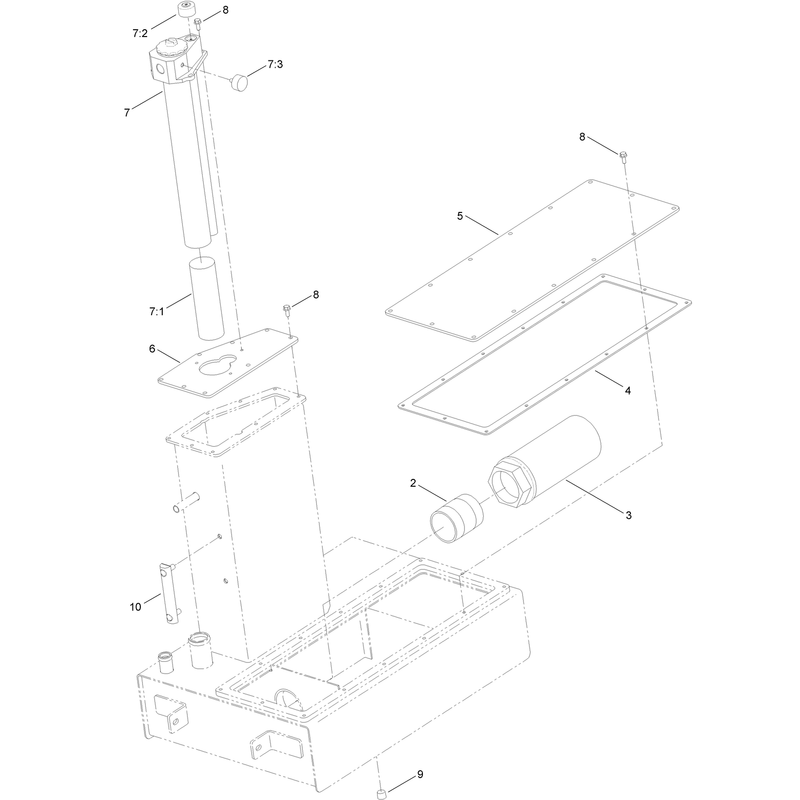 Hydraulic Tank Assembly No 125-4511