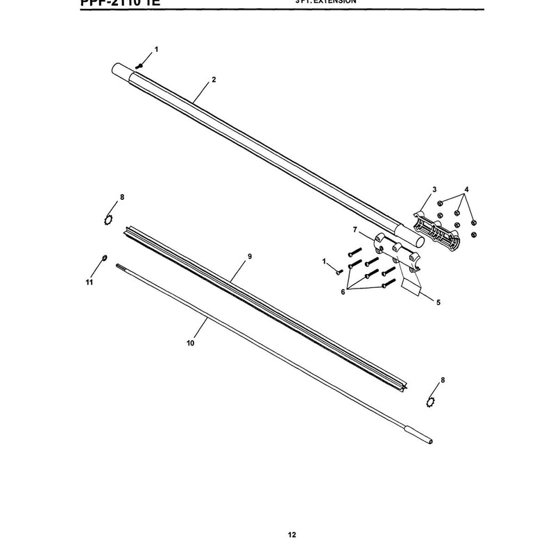 Ppf-2110 1E 3 Ft Extension