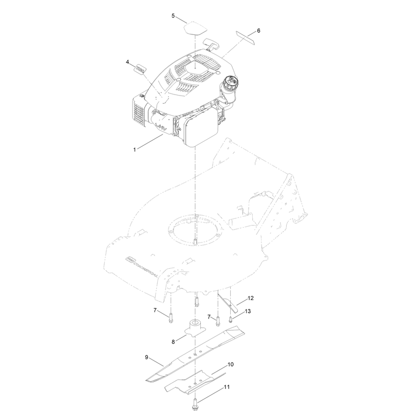 Engine and Blade Assembly