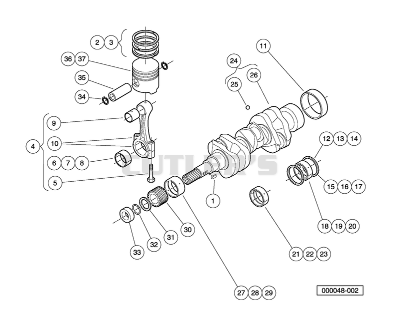 Piston and Crankshaft