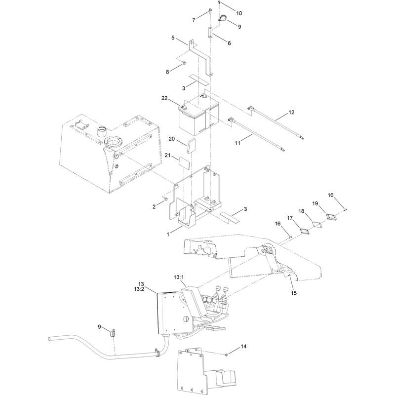 Battery and Control System Assembly