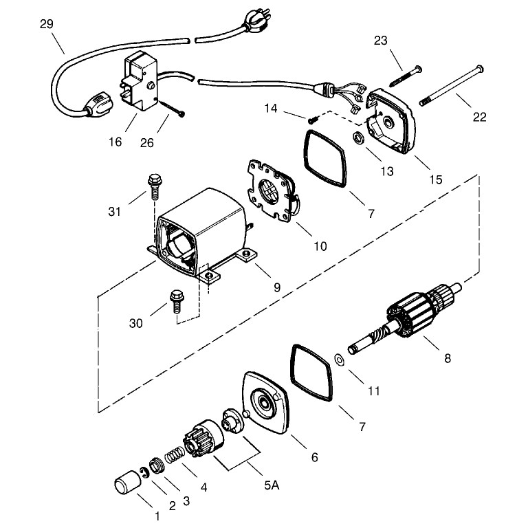 ELECTRIC STARTER (110 VOLT) NO. 37105