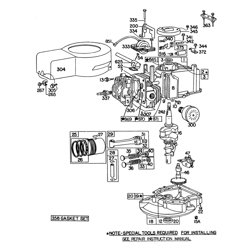 Engine Model No 92908-2059-01-21in Self Propelled Model 16870