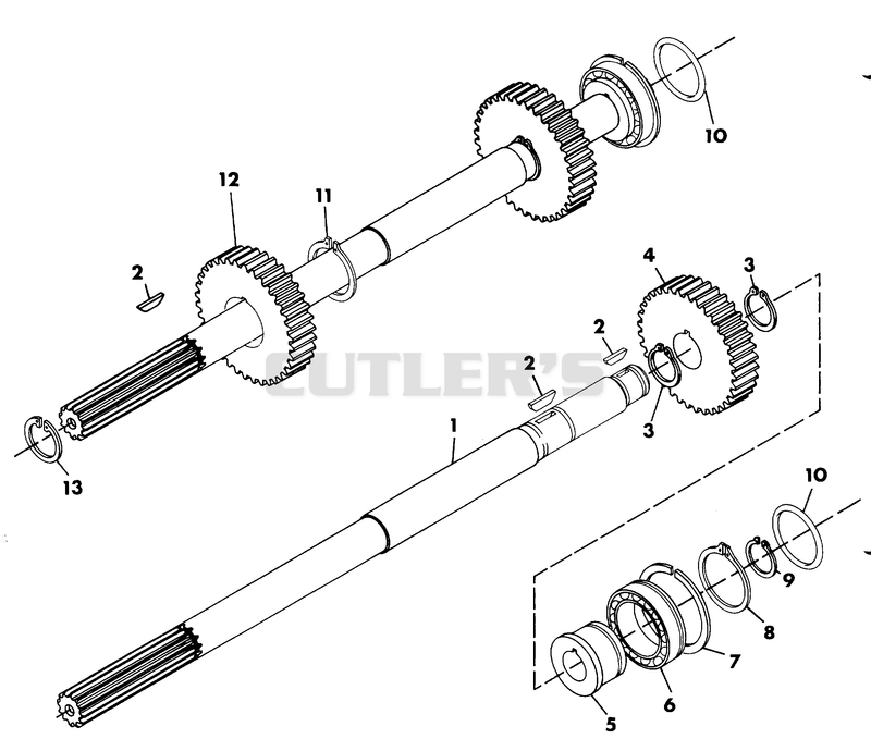 NUMBER NINE SHAFT - PTO CLUTCH