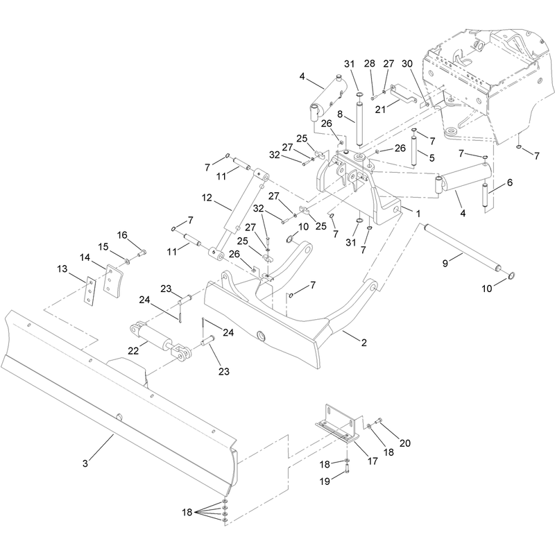 Backfill Blade Assembly