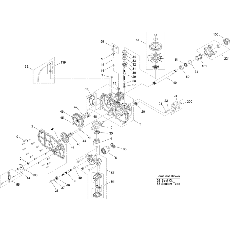 RH Hydro Transaxle Assembly No. 119-3351
