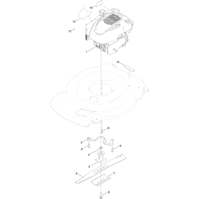 Engine and Blade Assembly
