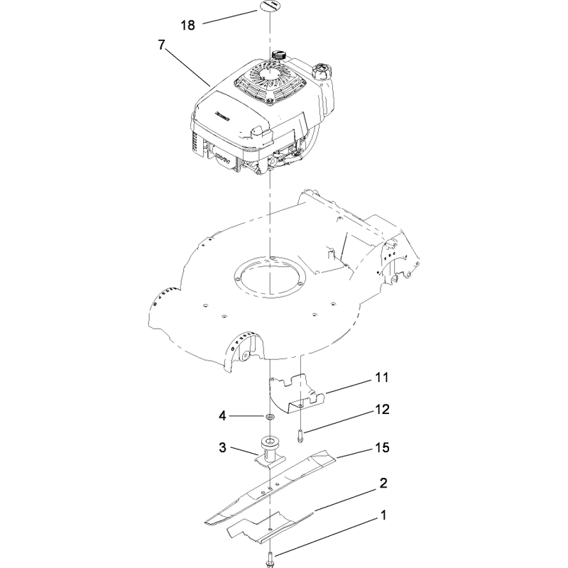 Engine and Blade Assembly