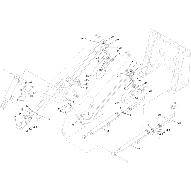 Loader Arm Hydraulic Assembly