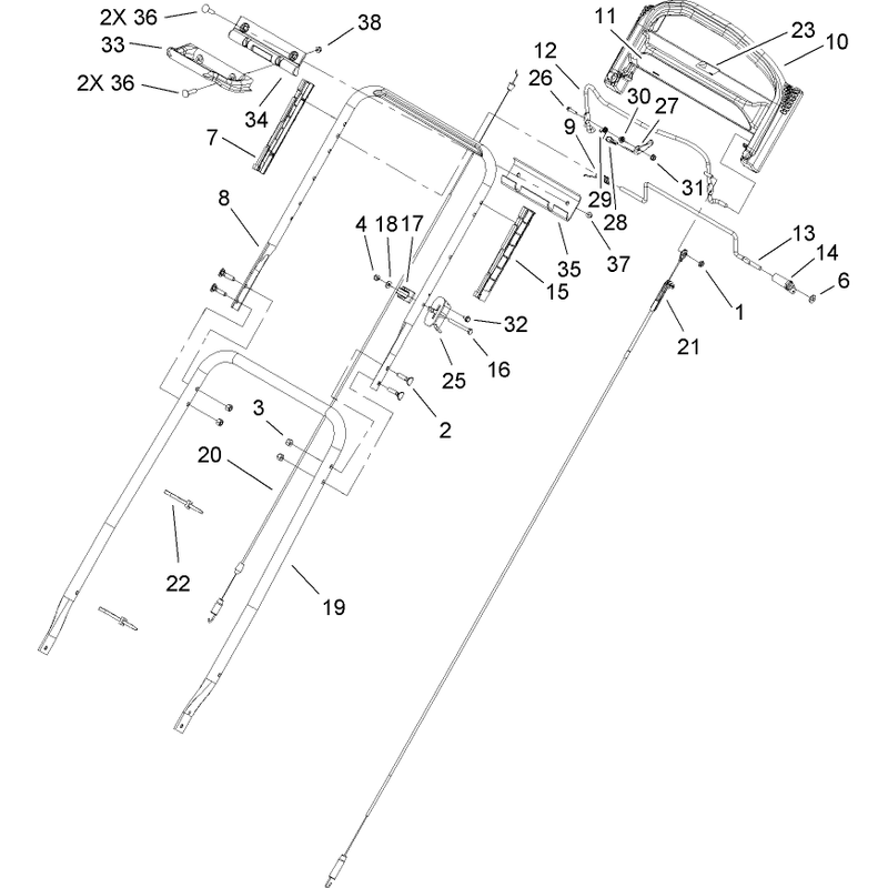 Handle and Cable Assembly