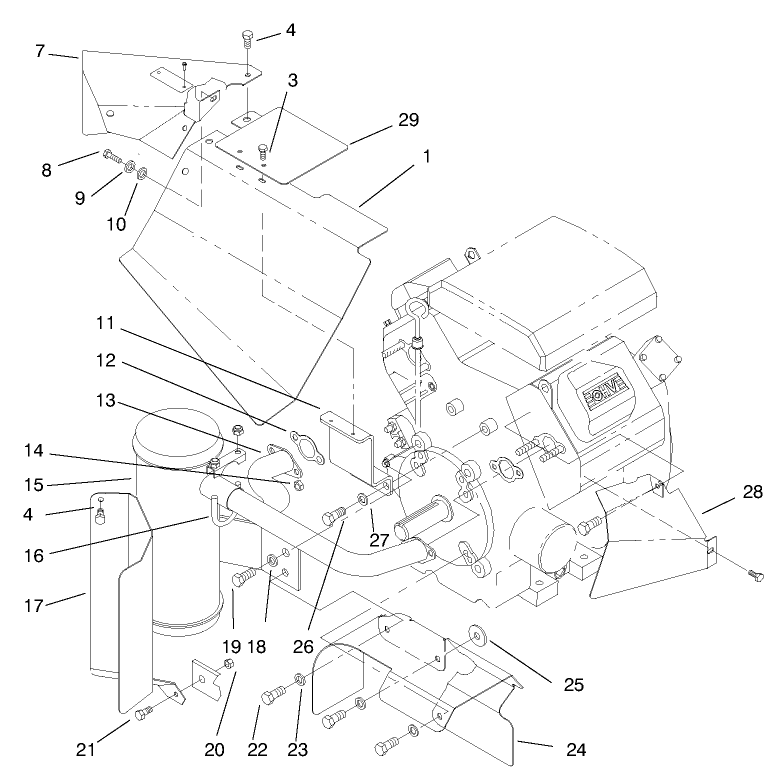 Heat Shields and Exhaust