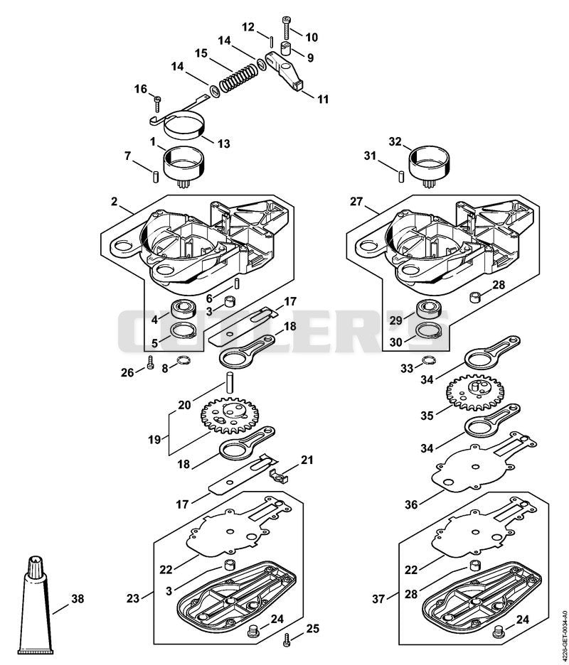 Gear housing