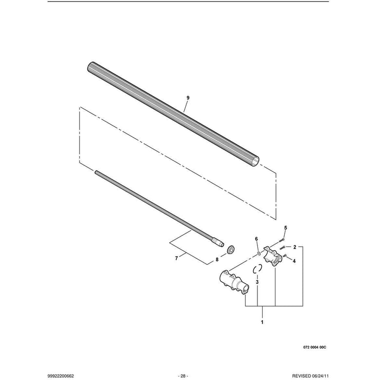 Main Pipe -- Lower S/N: E09412001001 - E09412001739