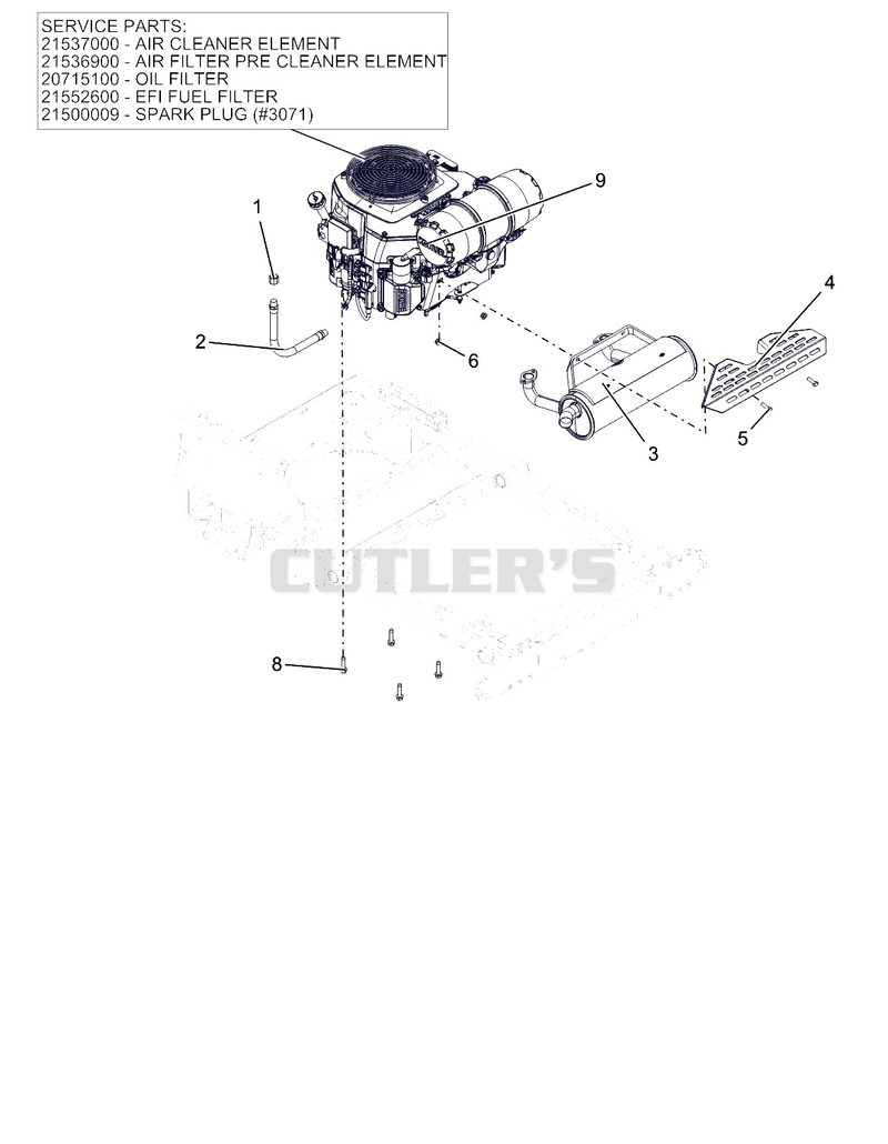 Engine - Kohler EFI PVC740 LP
