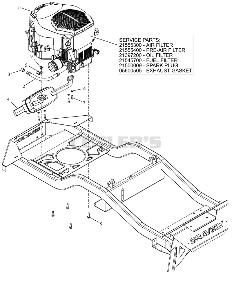 Engine - Kohler KT745