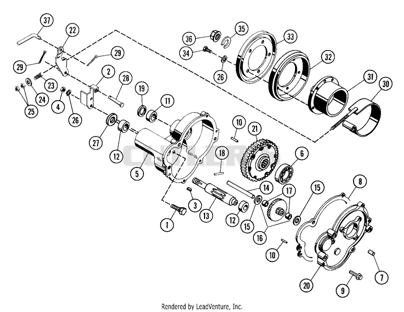 Gear Case & Friction Disc